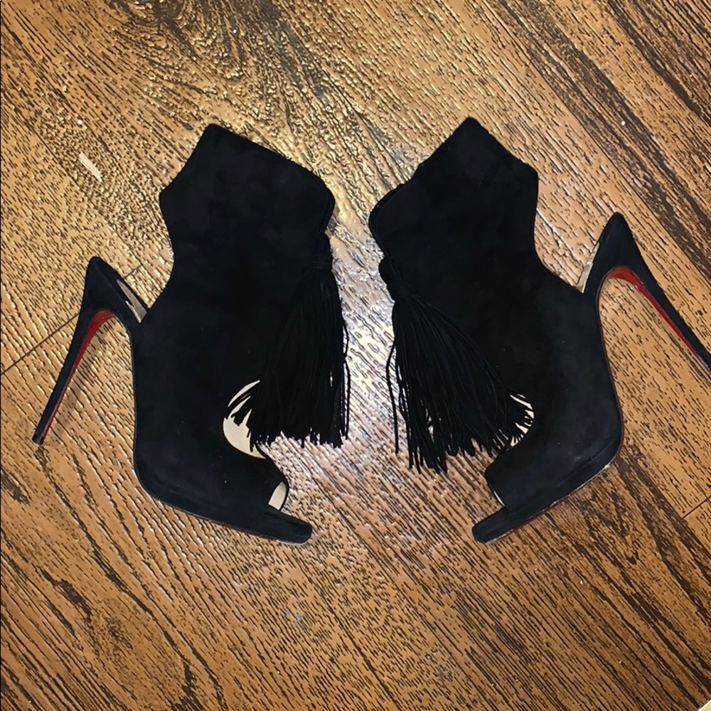 Ottaka Suede Fringe Red Sole Bootie